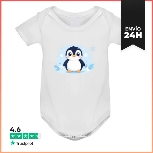 Body Bebé Pingüino Kawaii LaTostadora