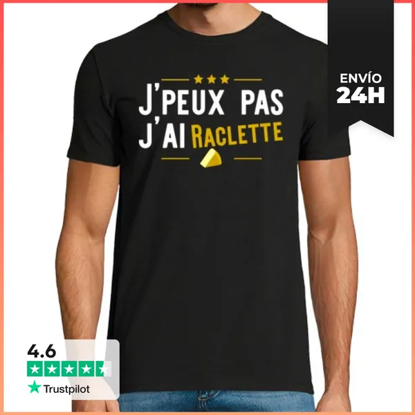 Camiseta Hombre Clásica Me Raclette Regalo LaTostadora