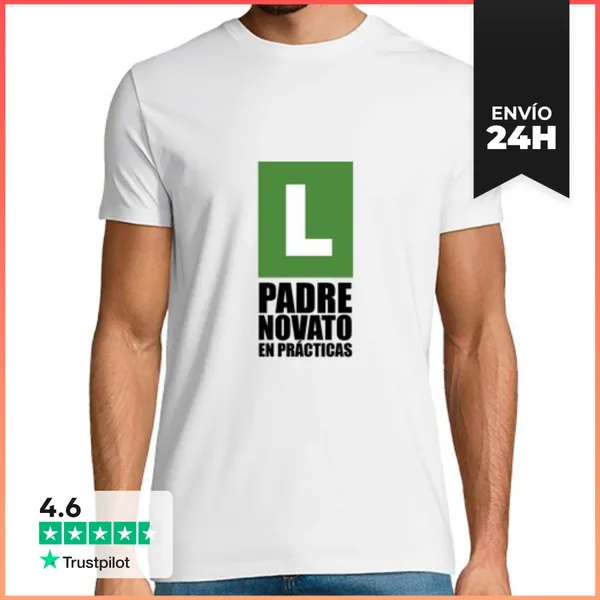 Camiseta Hombre Clásica Camiseta Para Hombres "padre Novato En