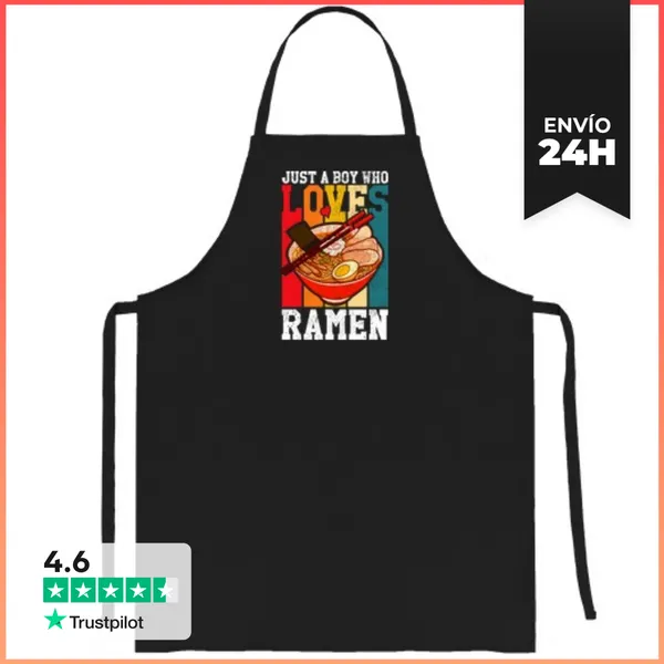 Delantal Solo Un Chico Que Ama El Ramen LaTostadora