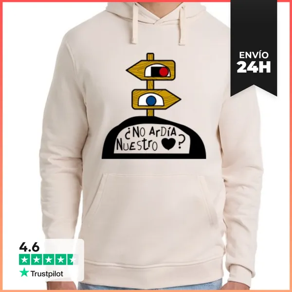 Sudadera Unisex Con Capucha Emaus Ardia LaTostadora