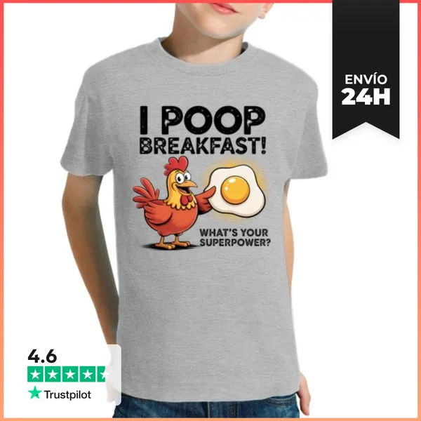 Camiseta Clásica Para Niños Gallina De Los Huevos De Oro Humor