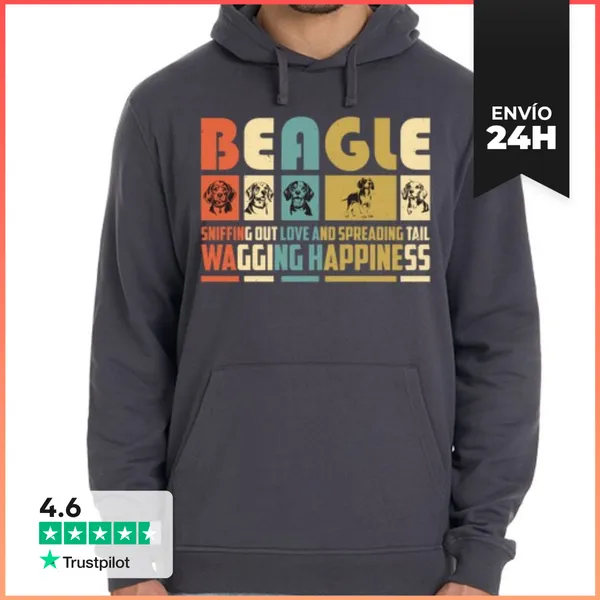 Sudadera Unisex Con Capucha BEAGLE LaTostadora