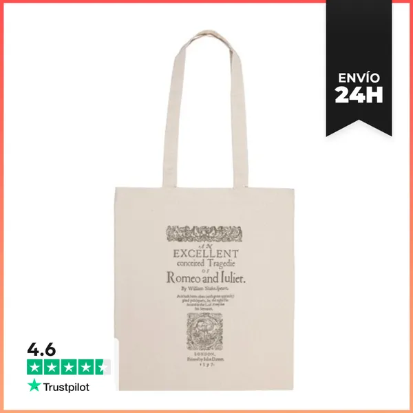 Bolsa De Tela Romeo And Juliet, 1597 (ligth Tees) LaTostadora