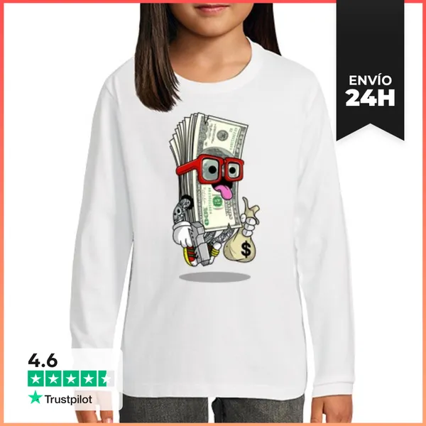 Camiseta Manga Larga Para Niños Regalo Divertido Para Amante Del