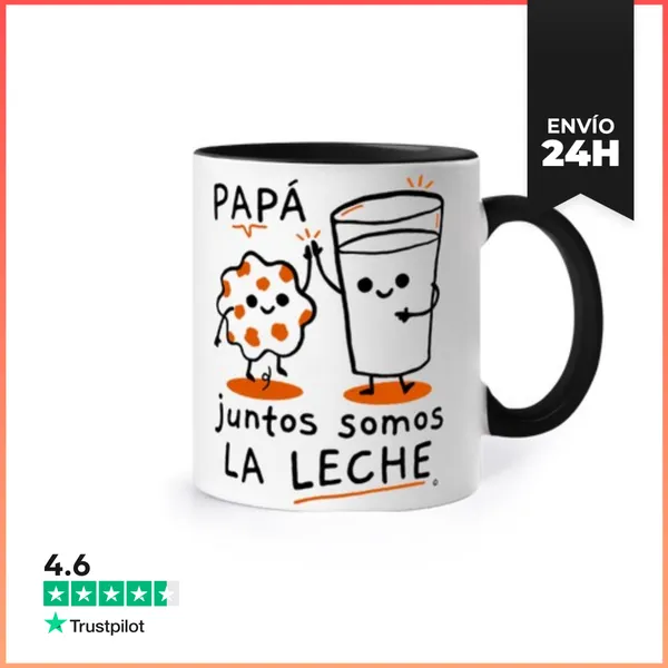 Taza De Colores Papá Juntos Somos La Leche Regalos Día Del Padre