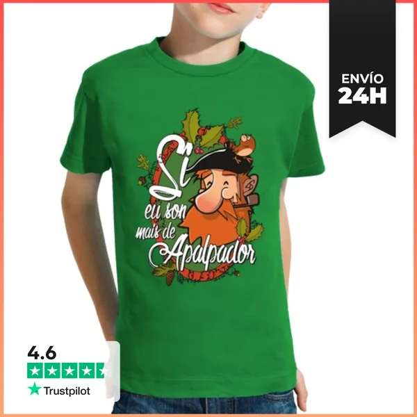 Camiseta Clásica Para Niños Eu Son Mais De Apalpador - Nen@s