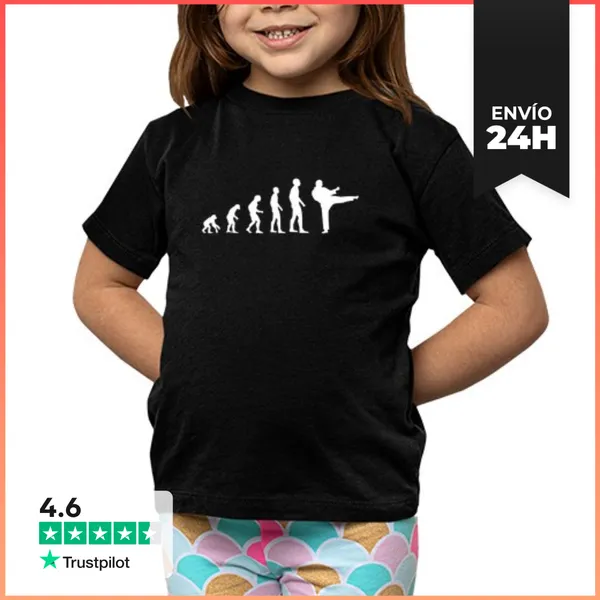 Camiseta Clásica Para Niños Evolución Kárate Humor Kárate Hombre