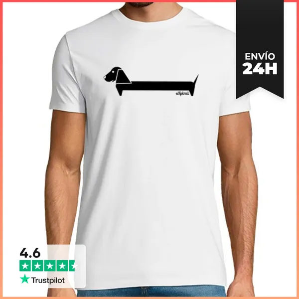 Camiseta Hombre Clásica PERRO NEGRO LaTostadora