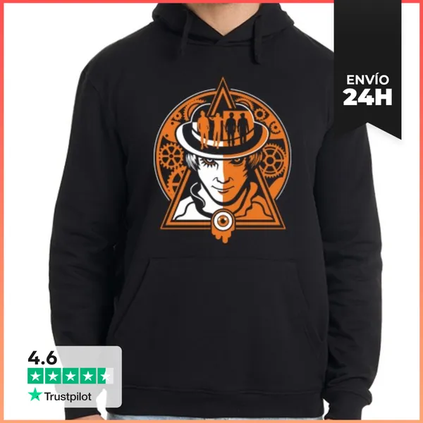 Sudadera Unisex Con Capucha La Naranja Mecánica LaTostadora