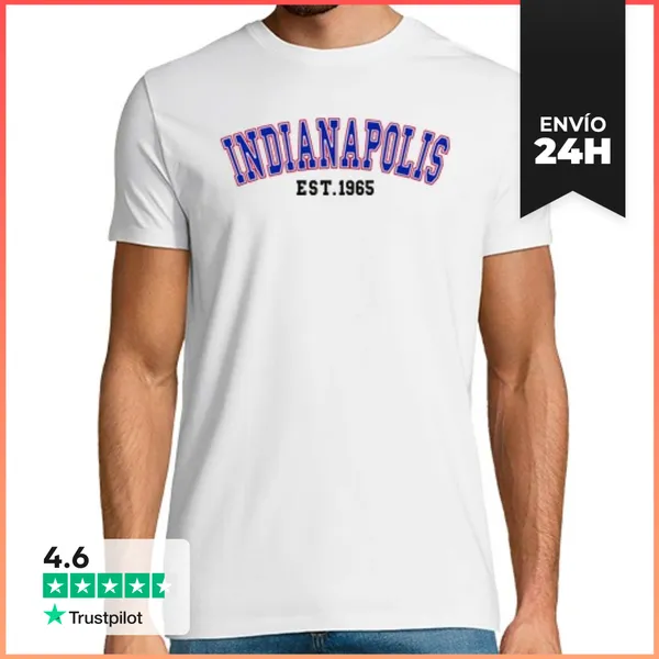 Camiseta Hombre Clásica Indianápolis Est 1965 LaTostadora