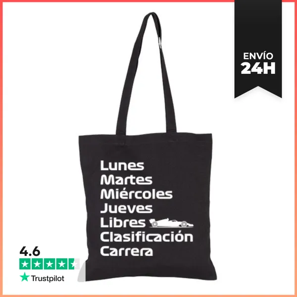 Bolsa De Tela F1 SEMANA LIBRES CLASIFICACIÓN CARRERA LaTostadora