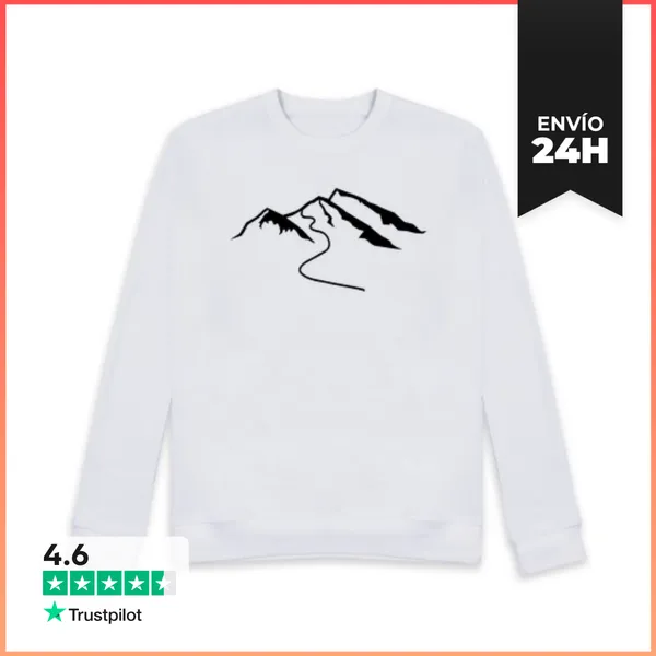 Sudadera Unisex Montañas Nevadas LaTostadora