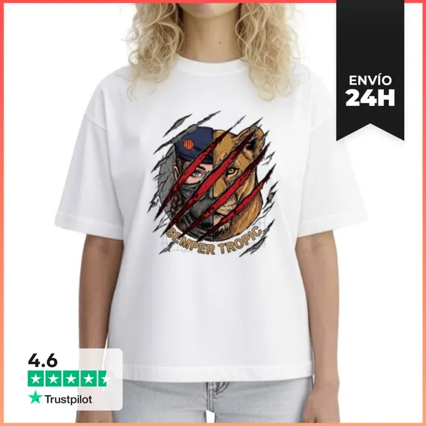 Camiseta Mujer Boxy LA Semper LaTostadora