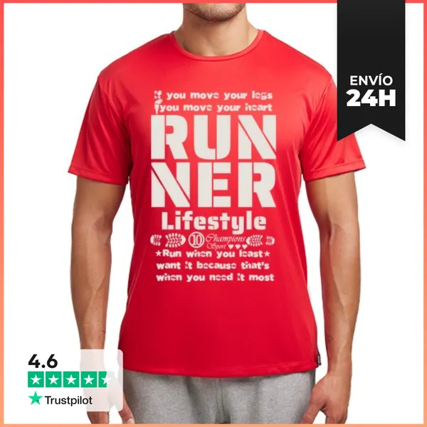 Camiseta Deportiva Hombre RUNNER CREMA LaTostadora