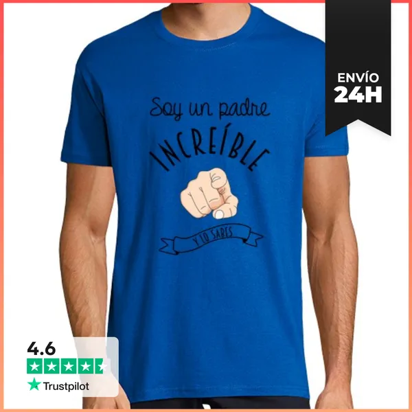 Camiseta Hombre Clásica Un Padre Increíble LaTostadora