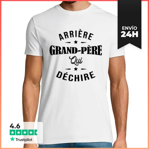 Camiseta Hombre Clásica Bisabuelo Que Rockea LaTostadora