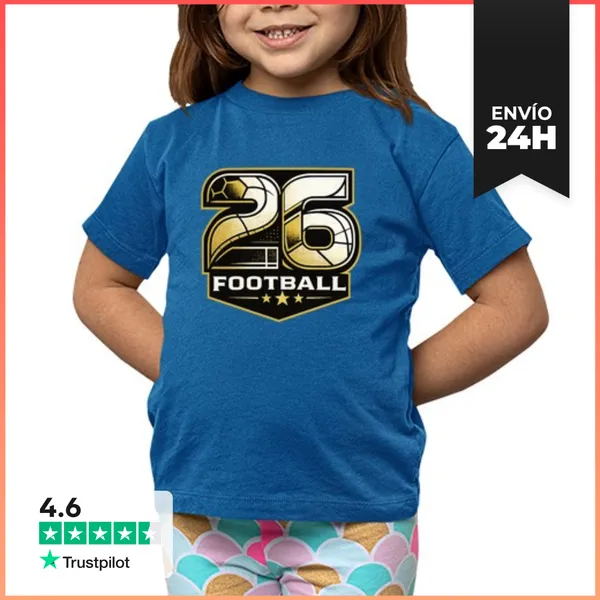 Camiseta Clásica Para Niños 26 Fútbol LaTostadora