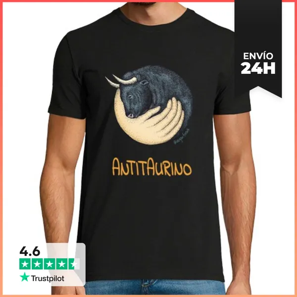 Camiseta Hombre Clásica Antitaurino LaTostadora