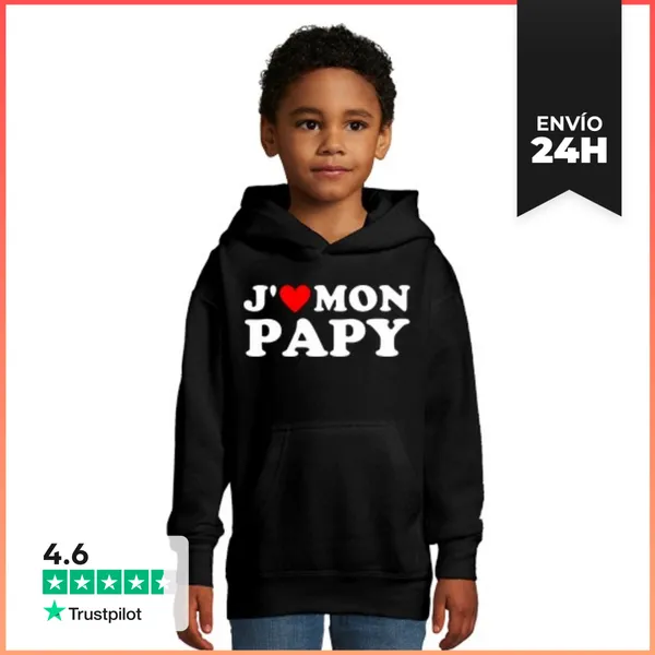 Sudadera Para Niños Con Capucha Amo A Mi Abuelo Regalo Abuelo