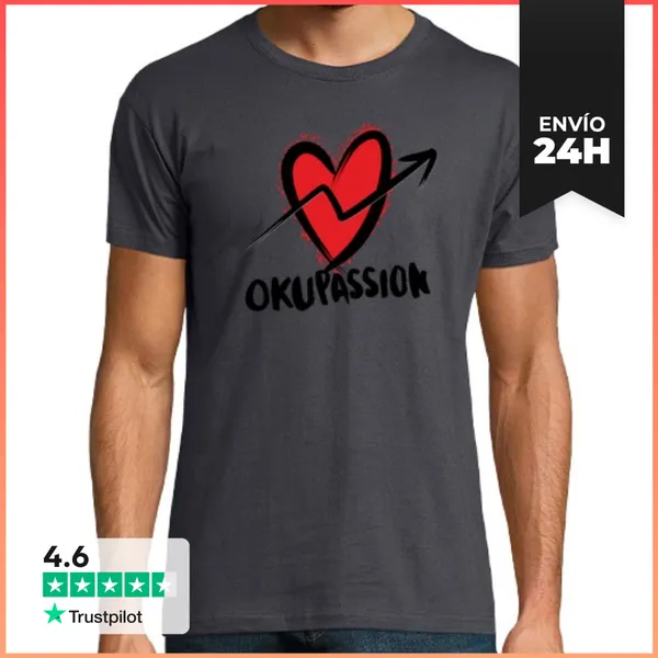Camiseta Hombre Clásica Okupassion - Negro LaTostadora