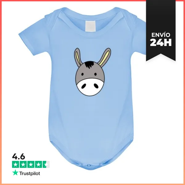 Body Bebé Burro Kawaii LaTostadora