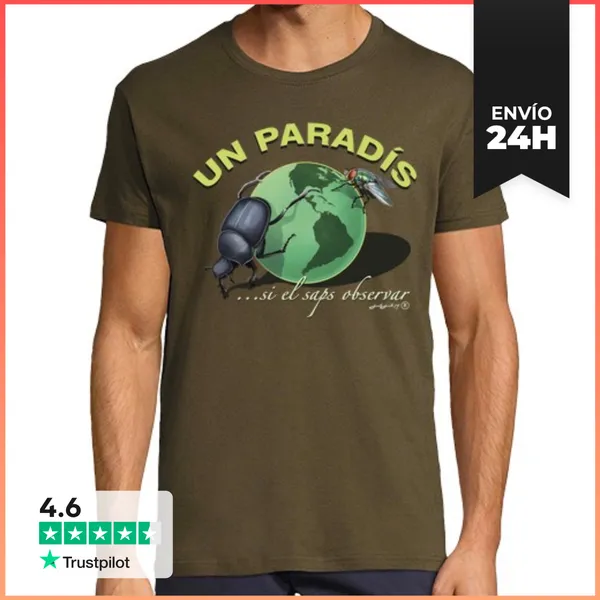Camiseta Hombre Clásica Planeta Tierra - Pelotero LaTostadora