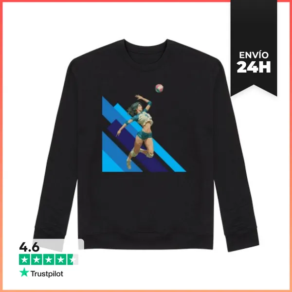 Sudadera Unisex Jugador De Voleibol Opuesto LaTostadora