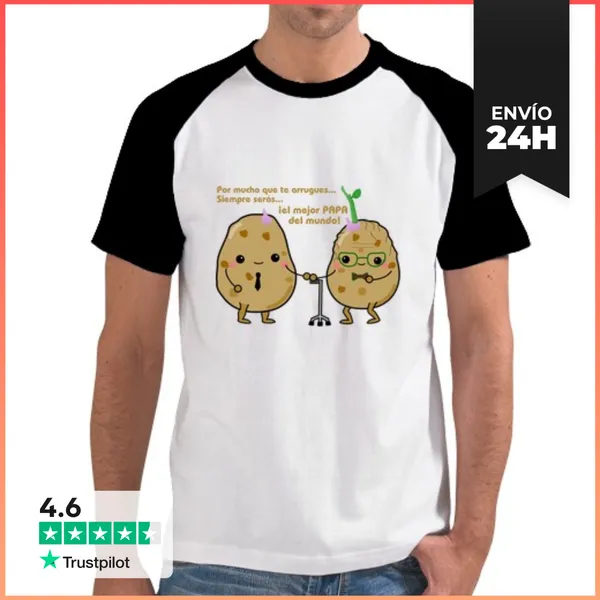 Camiseta Hombre, Estilo Béisbol Por Mucho Que Te Arrugues...
