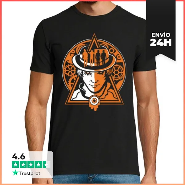 Camiseta Hombre Clásica La Naranja Mecánica LaTostadora