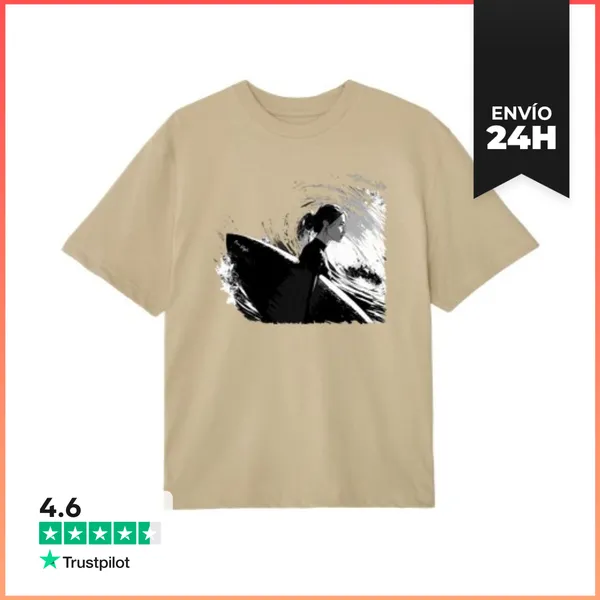Camiseta Oversize Free Style. Surfera. LaTostadora