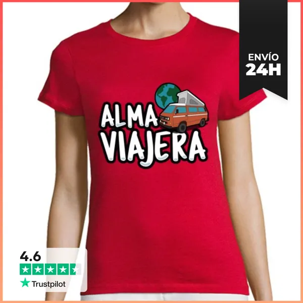 Camiseta Mujer Clásica ALMA VIAJERA LaTostadora