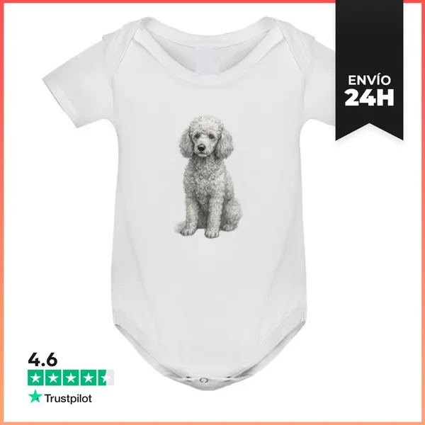 Body Bebé Perro Caniche LaTostadora