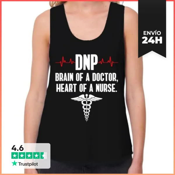 Camiseta Mujer Sin Mangas, Loose Fit Dnp Doctor En Práctica De