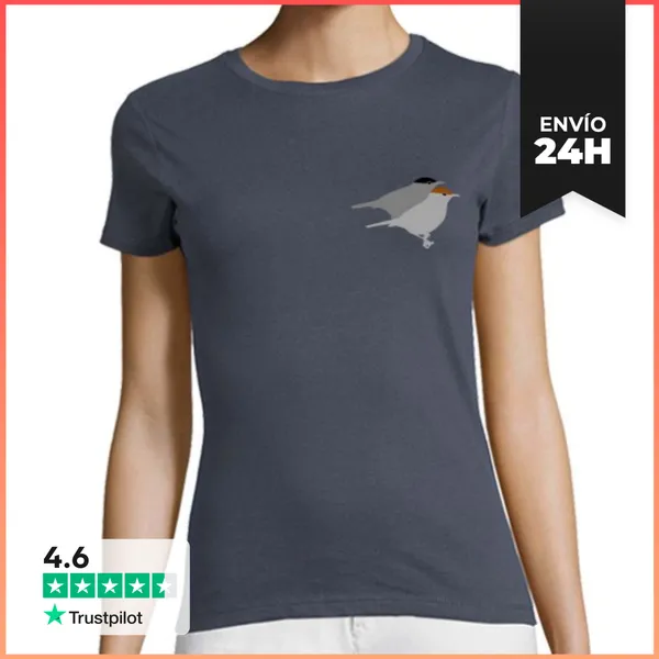 Camiseta Mujer Clásica Pareja De Currucas (Campo - Mujer)