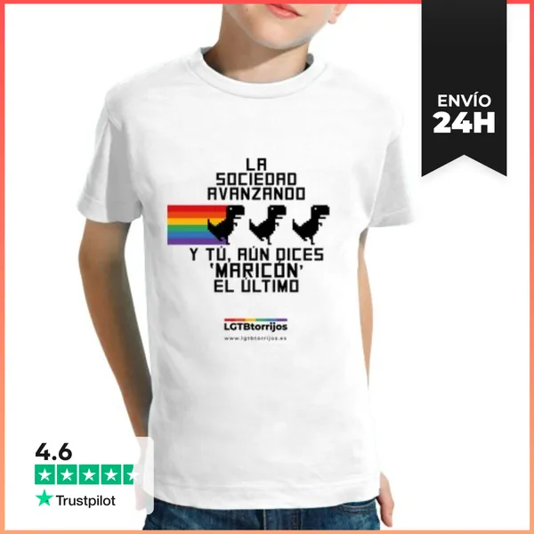 Camiseta Clásica Para Niños Maricxn Último LGTBtorrijos Negro