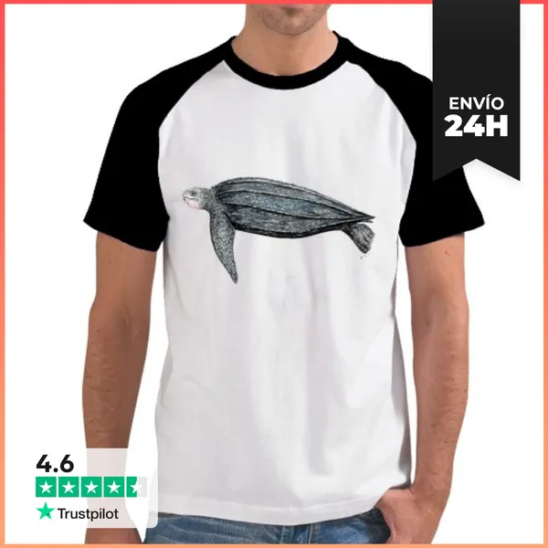 Camiseta Hombre, Estilo Béisbol Camiseta Tortuga Laud