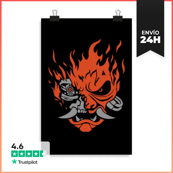 Póster Vertical Cybersamurai 2077 LaTostadora