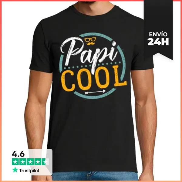 Camiseta Hombre Clásica Papi Cool LaTostadora