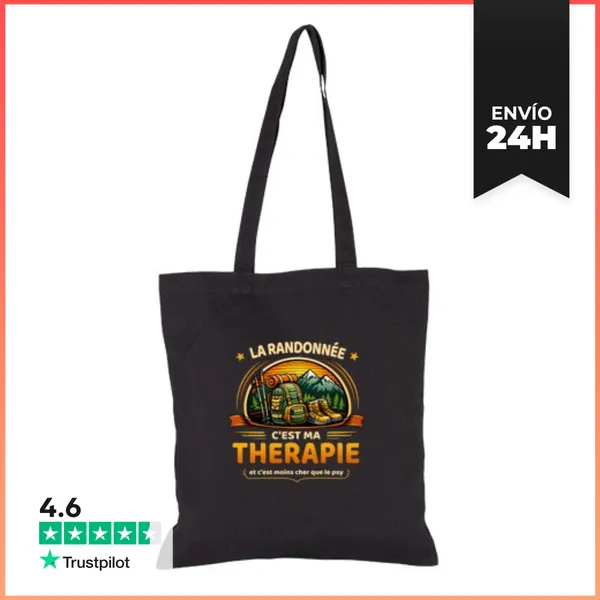 Bolsa De Tela La Caminata Es Mi Terapia - Humor LaTostadora