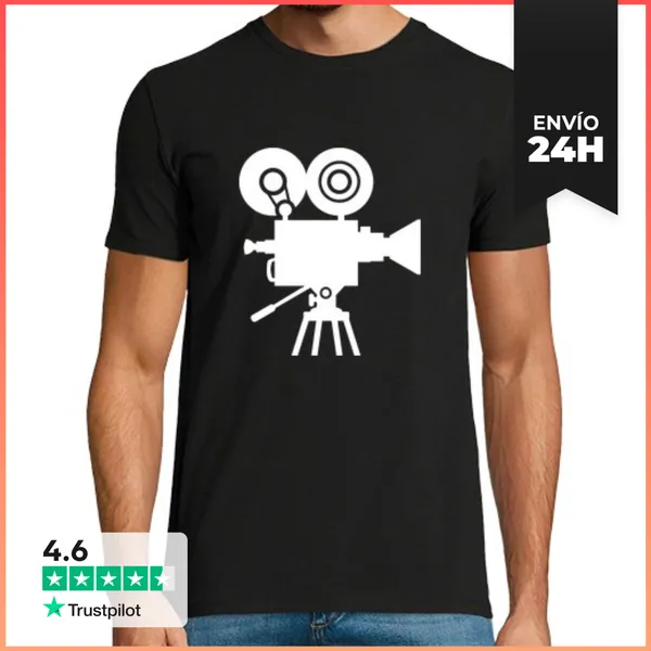 Camiseta Hombre Clásica Cámara LaTostadora
