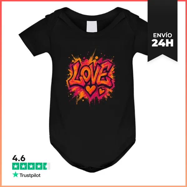 Body Bebé Amor - Amor - San Valentín - Corazón LaTostadora