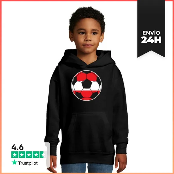 Sudadera Para Niños Con Capucha Equipo De Fútbol Austria