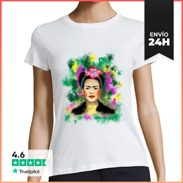 Camiseta Mujer Clásica Frida Kahlo LaTostadora