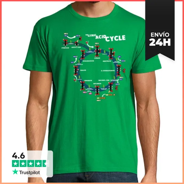 Camiseta Hombre Clásica El Ciclo Del ácido Cítrico LaTostadora
