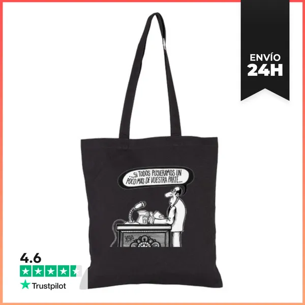 Bolsa De Tela Bolsa Un Poco Más De Vuestra Parte LaTostadora