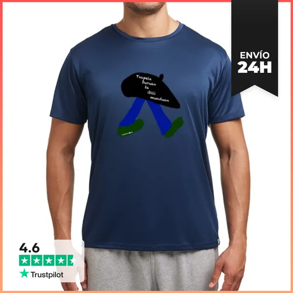Camiseta Deportiva Hombre TXAPELA BURUAN LaTostadora