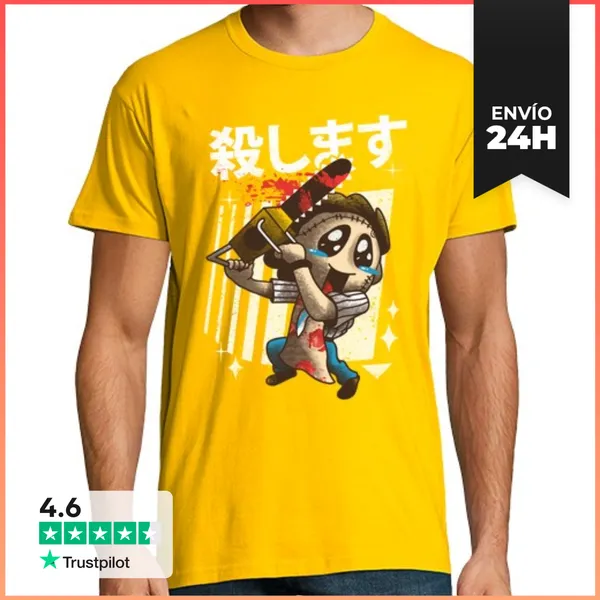 Camiseta Hombre Clásica Camisa De La Matanza Del Kawaii Para