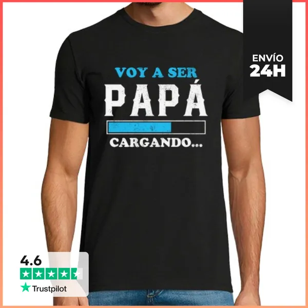 Camiseta Hombre Clásica Voy A Ser Papa, Anuncio Embarazo, Futuro