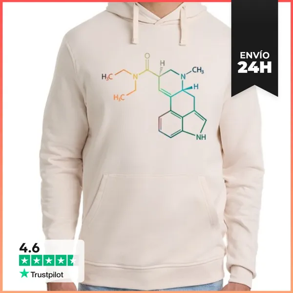 Sudadera Unisex Con Capucha LSD Fórmula Química LaTostadora